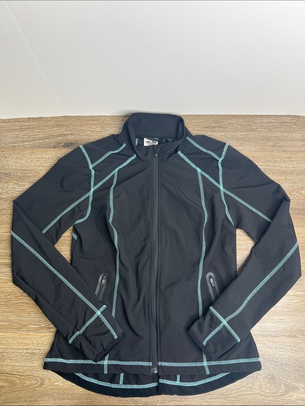 Harley-Davidson Lightweight Zip Front Jacket Small Black Athletic Moto Sport